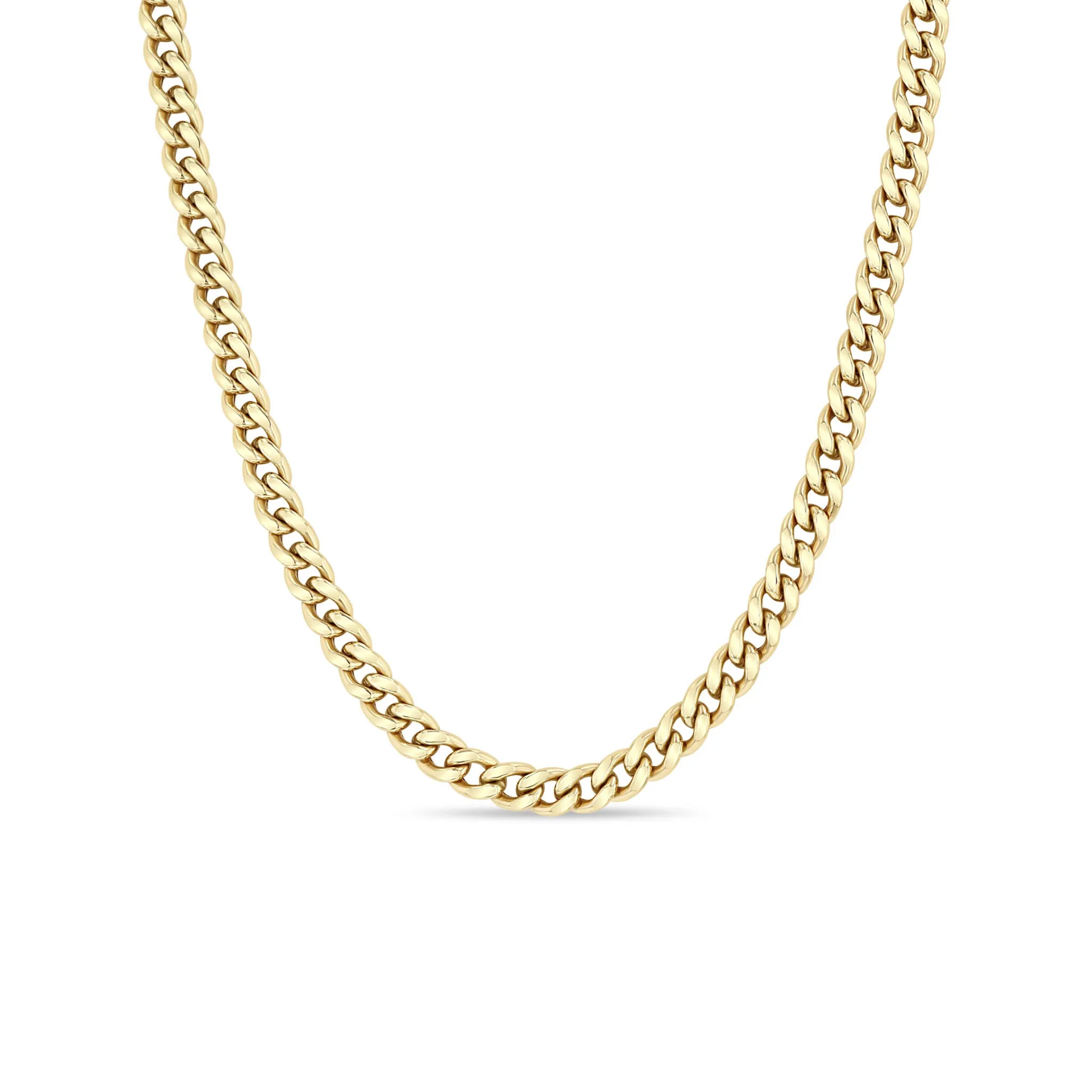 14k Gold Large Curb Chain Necklace