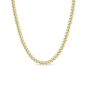 14k Gold Large Curb Chain Necklace