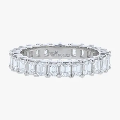 14K H-I/SI Emerald Cut Eternity Band