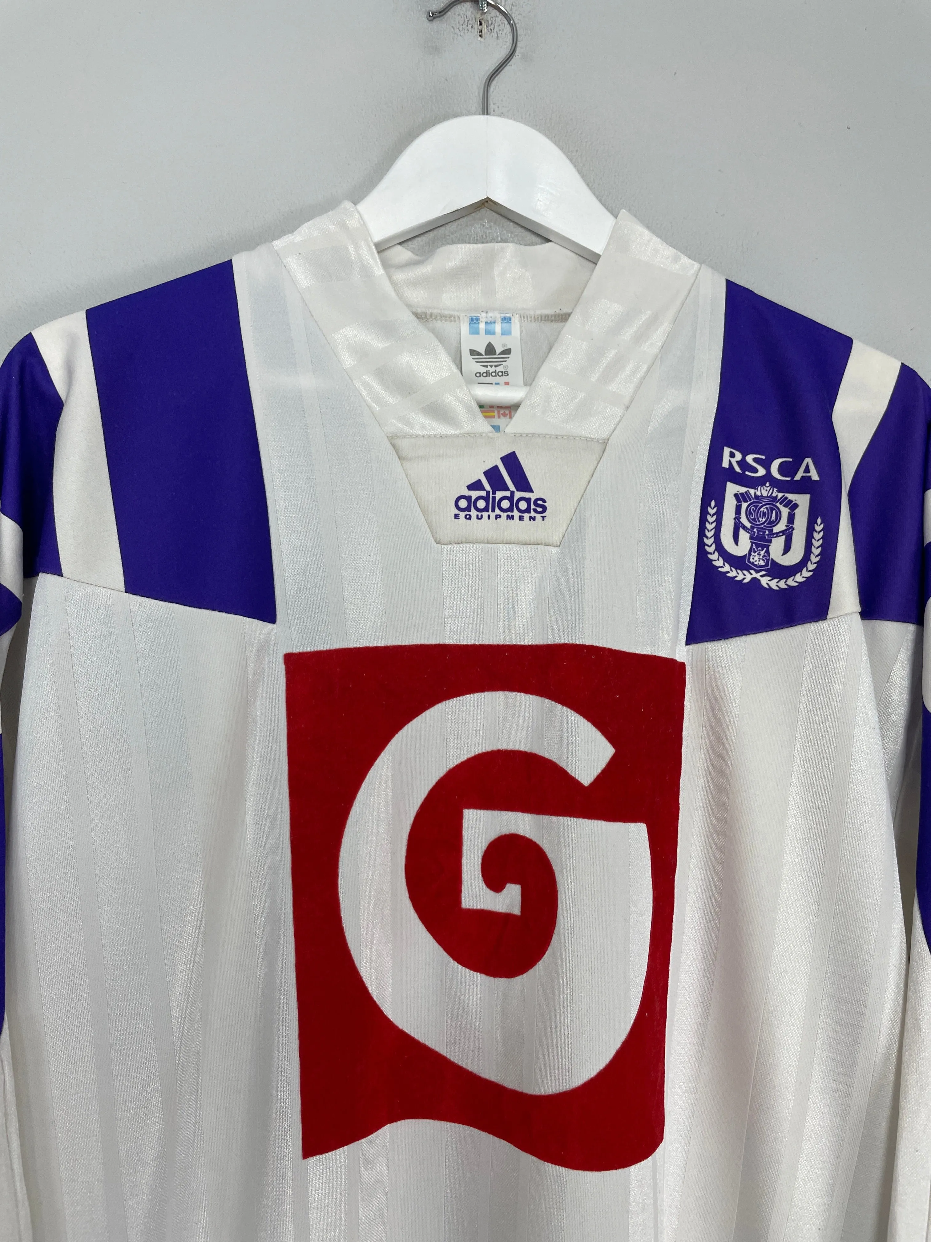 1992/93 ANDERLECHT L/S HOME SHIRT (XL) ADIDAS