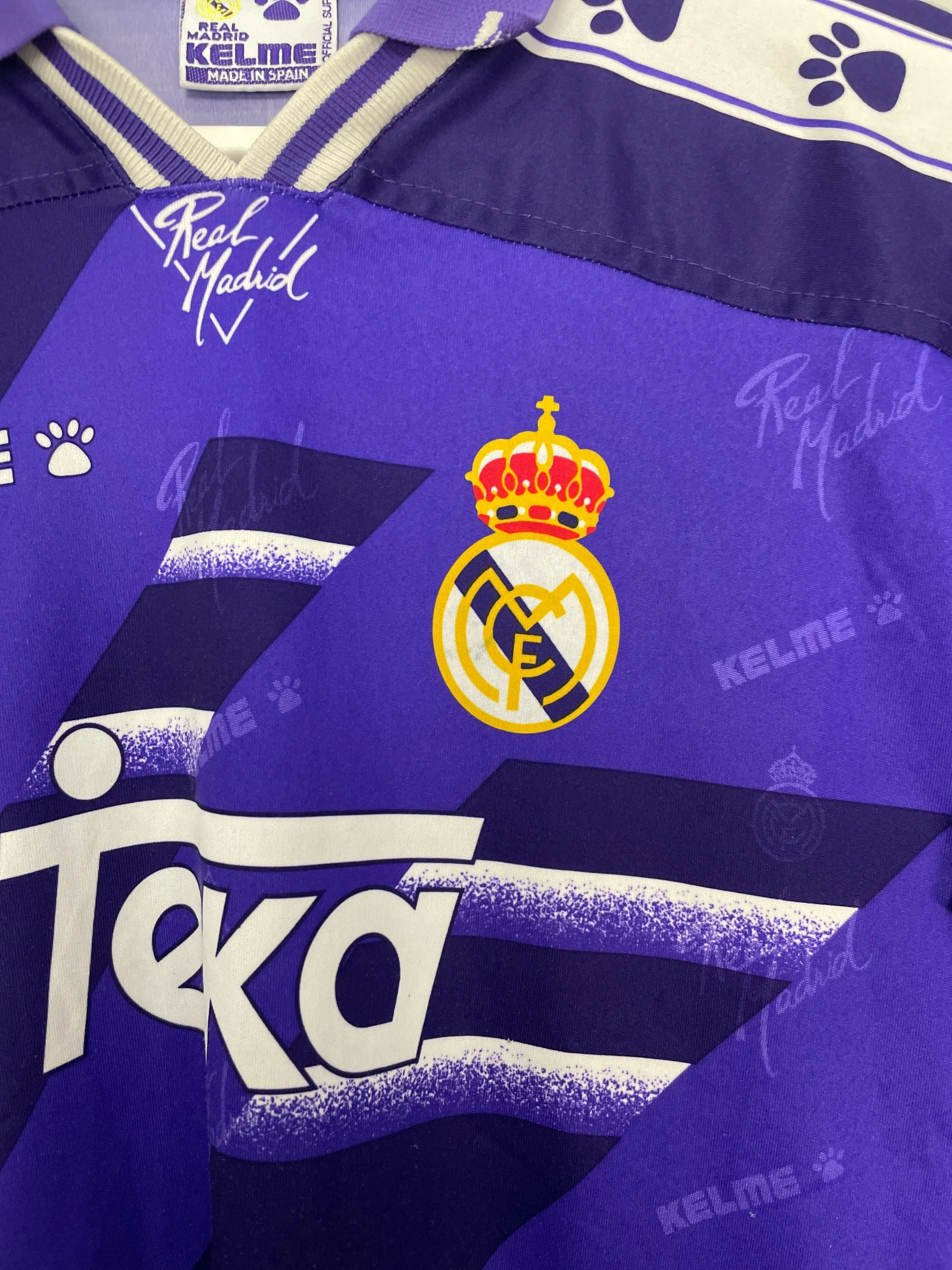 1995/96 REAL MADRID AWAY SHIRT (XL.KIDS) KELME