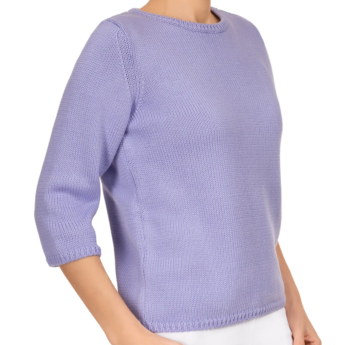 3/4 Sleeve Pullover in Wisteria