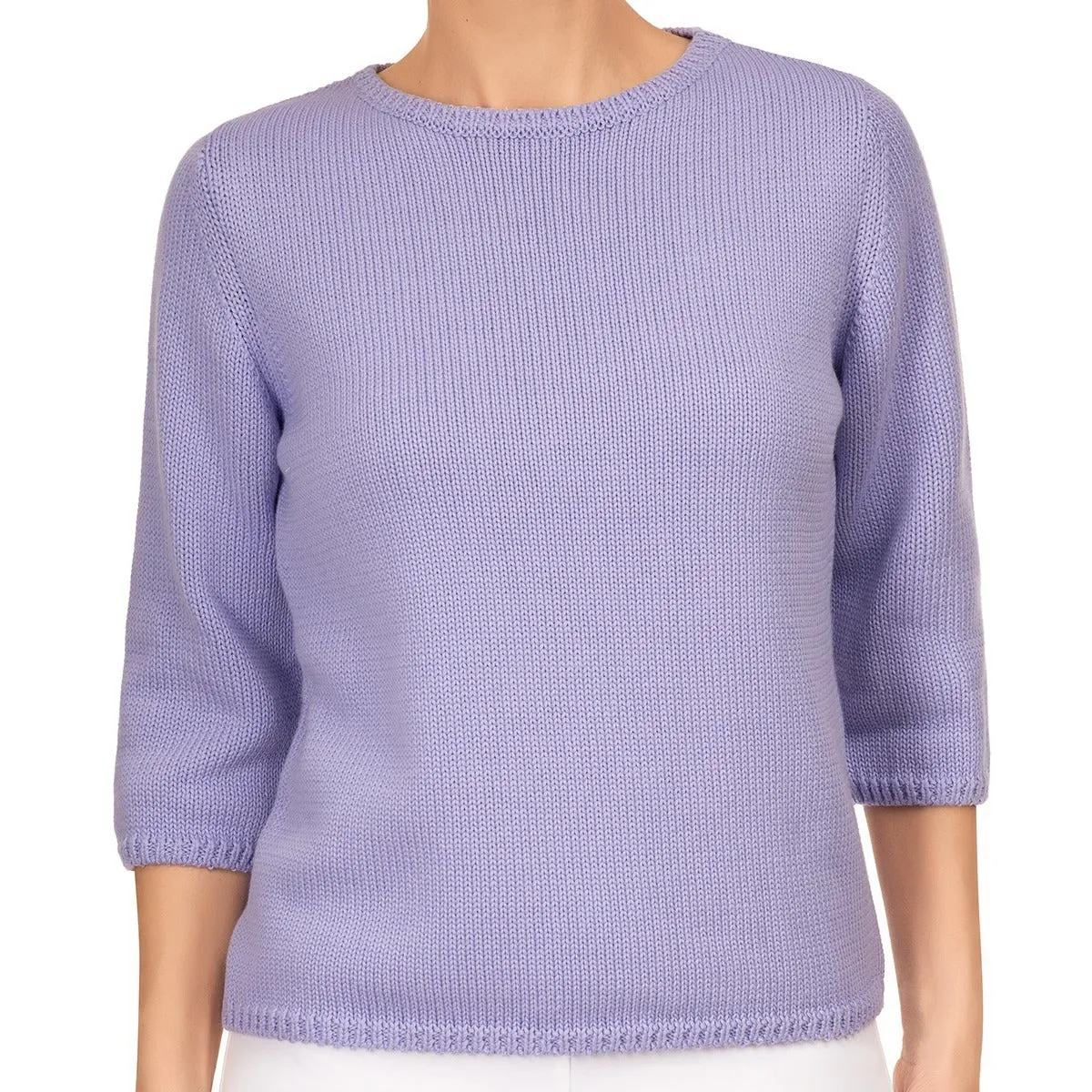 3/4 Sleeve Pullover in Wisteria