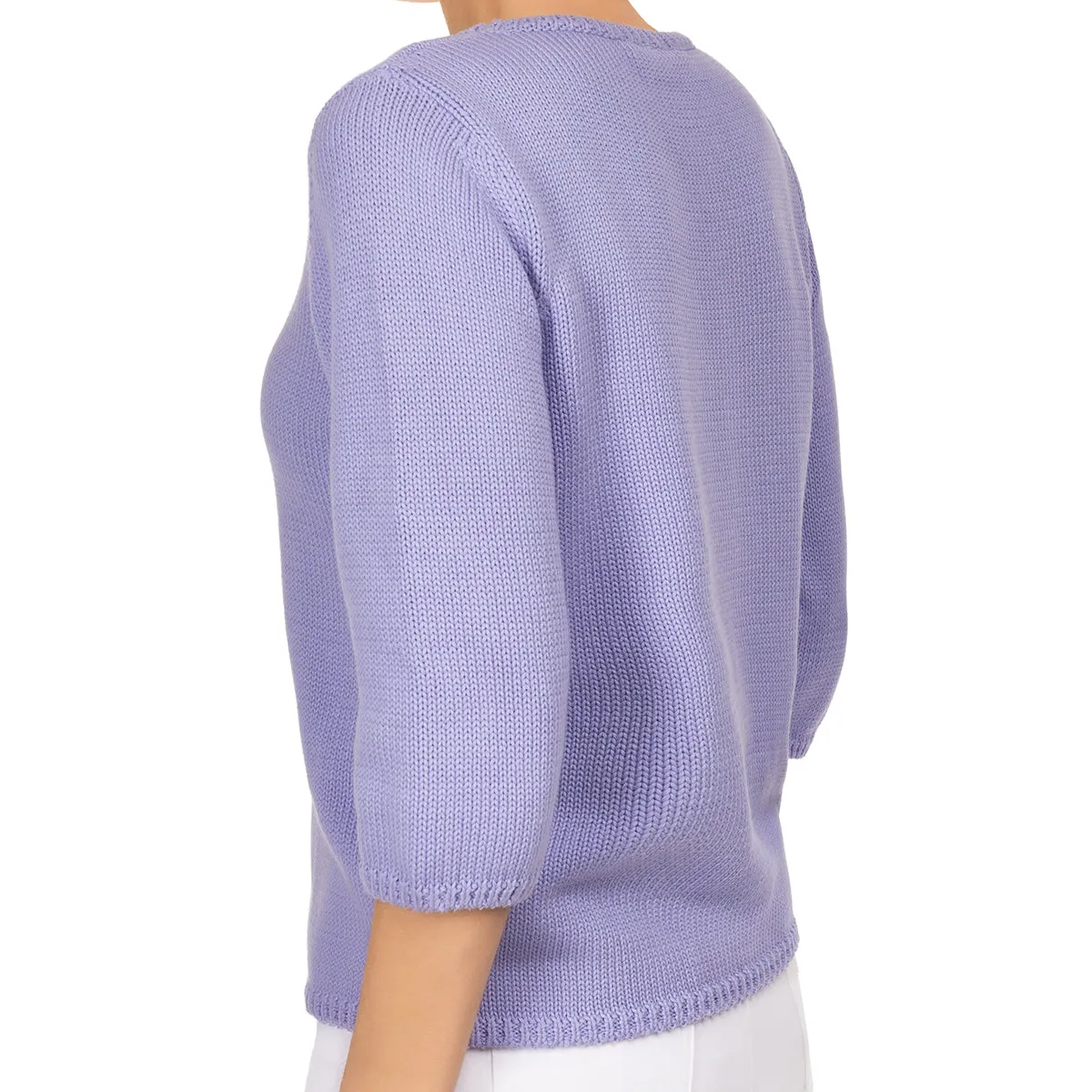 3/4 Sleeve Pullover in Wisteria