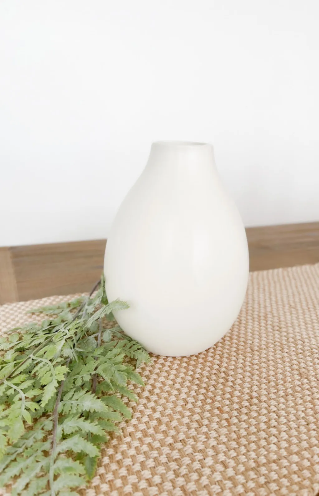 9" Round Neutral Matte Vase