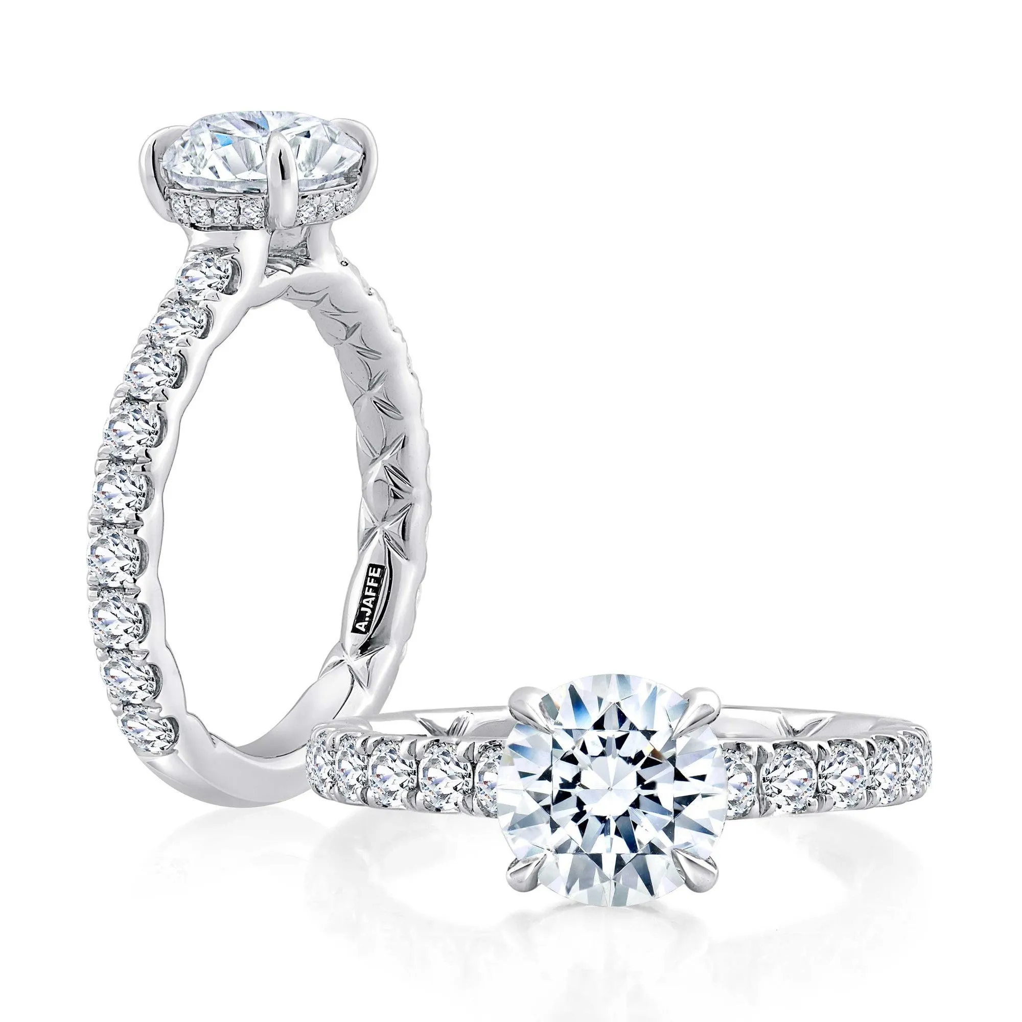 A. JAFFE Diamond Engagement Ring