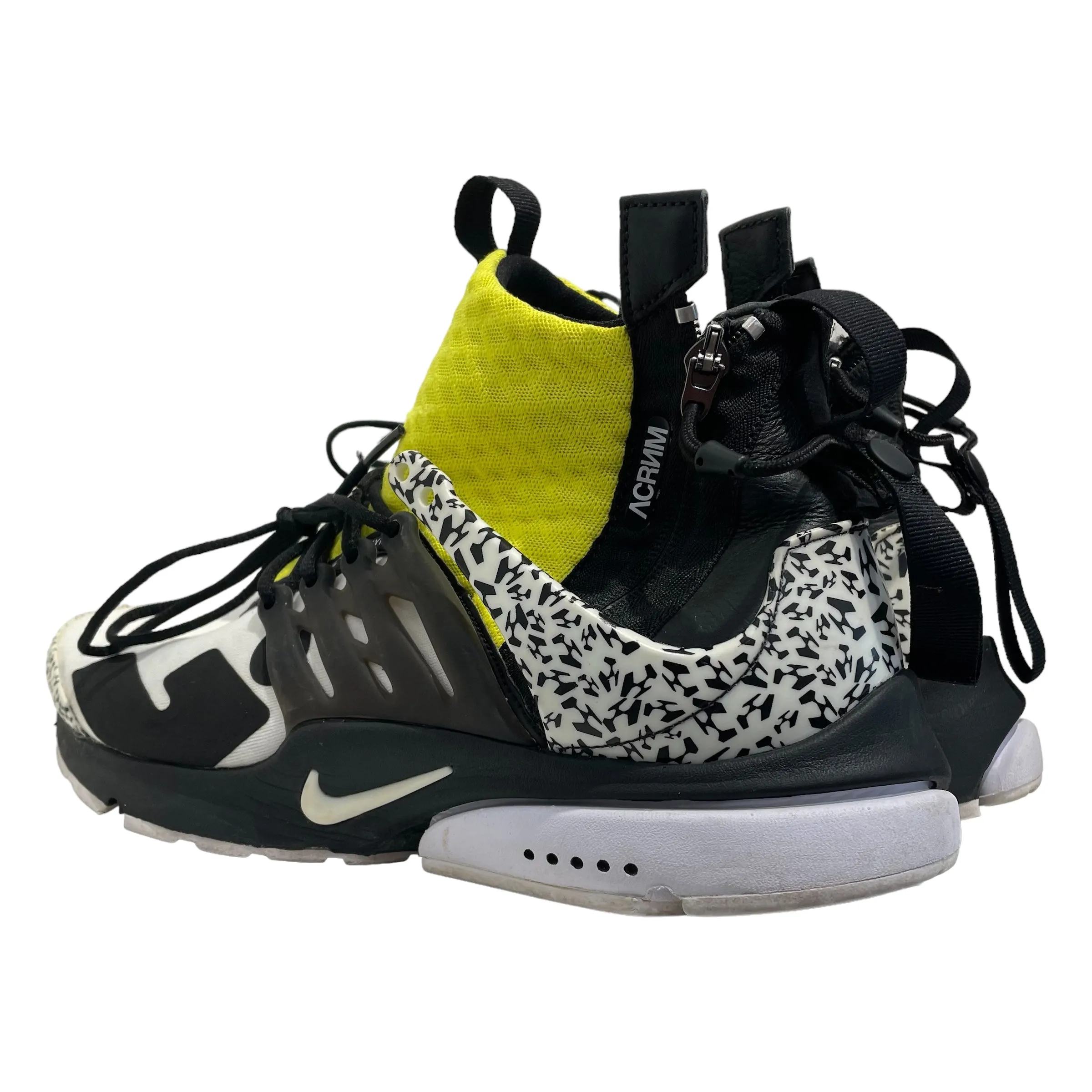 ACRONYM/NIKE/Hi-Sneakers/US 11/All Over Print/Polyester/MLT/Presto Mid 'Dynamic Yellow'