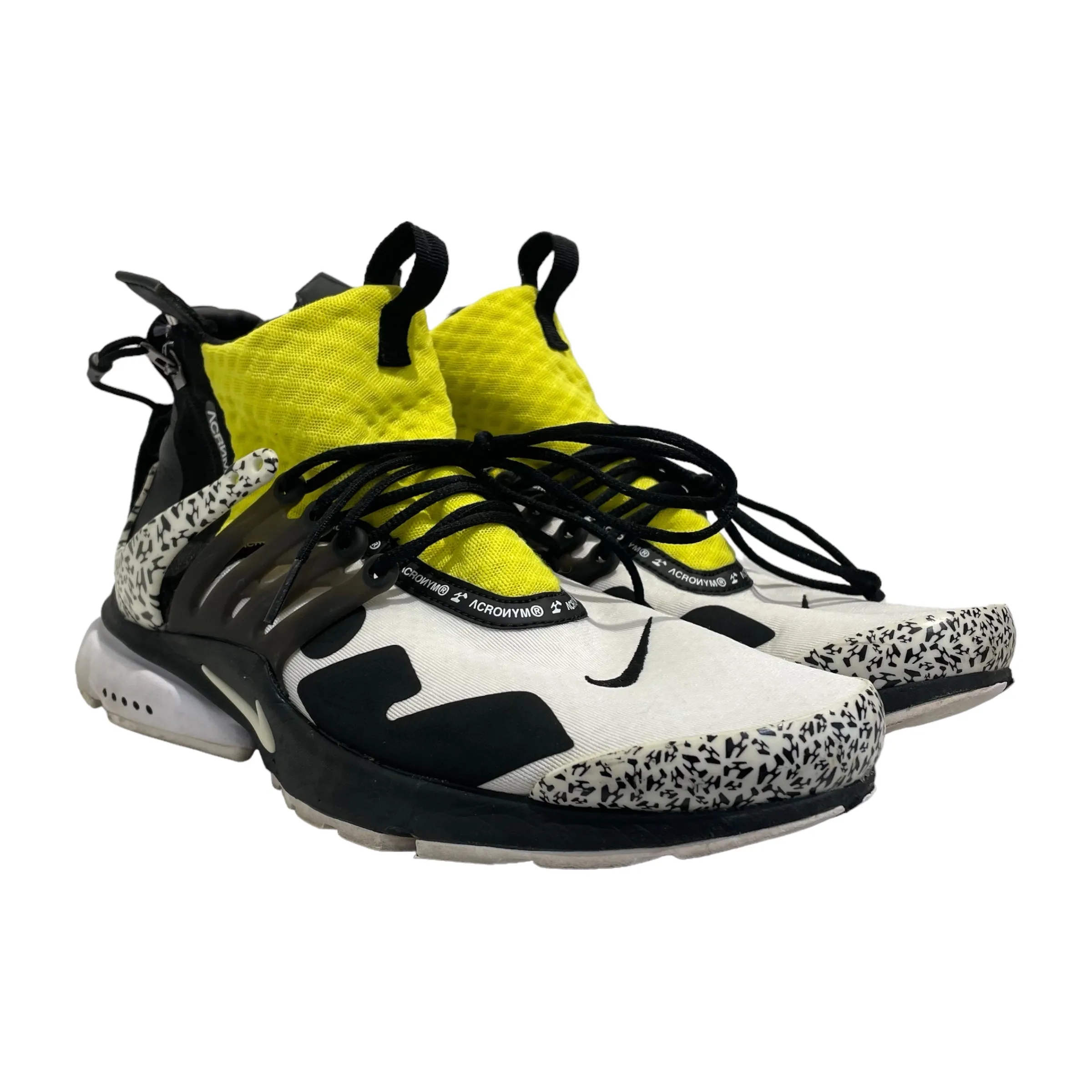 ACRONYM/NIKE/Hi-Sneakers/US 11/All Over Print/Polyester/MLT/Presto Mid 'Dynamic Yellow'