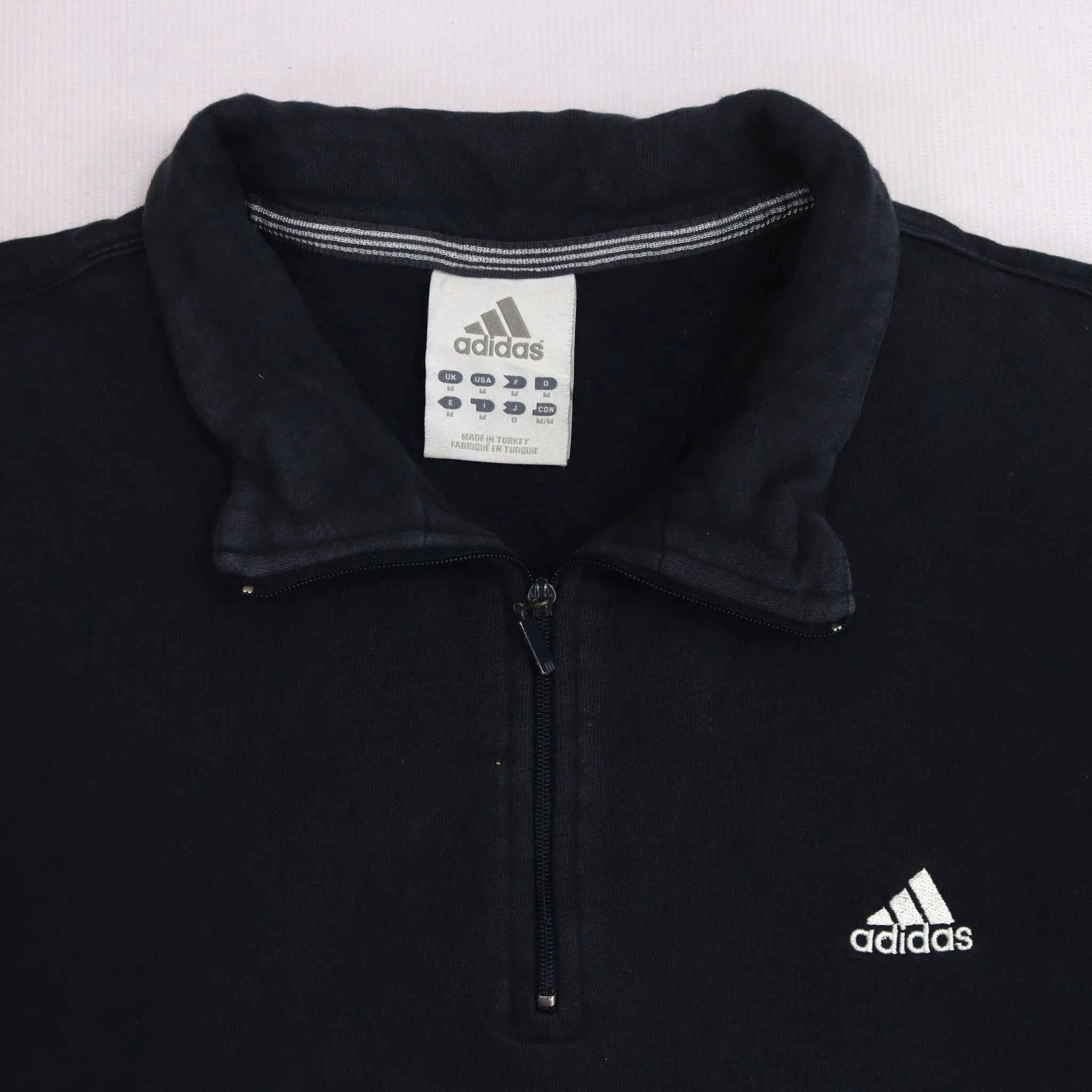 Adidas Black Quarter Zip Sweatshirt