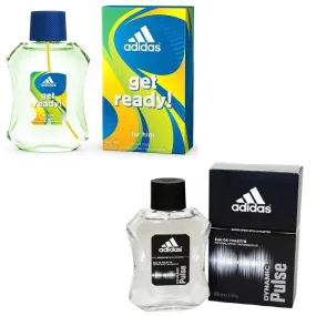 Adidas Combo - Dynamic Pulse and Get Ready EDT Perfume for Men (100 ml x 2)