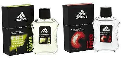 Adidas Combo - Pure Game and Team Force EDT Perfume for Men (100 ml x 2)