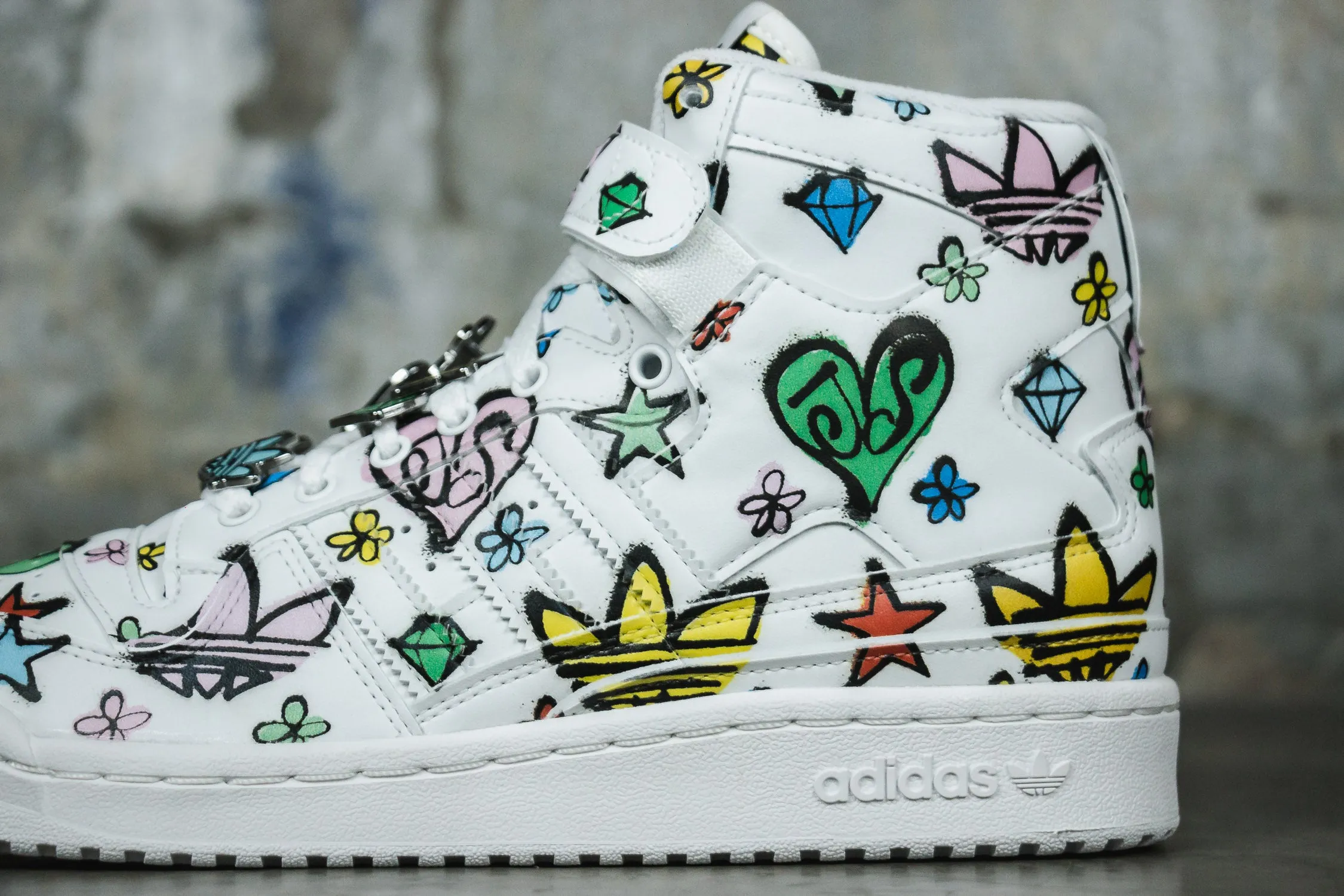 adidas Forum 84 Hi x Jeremy Scott "Monogram Graffiti"