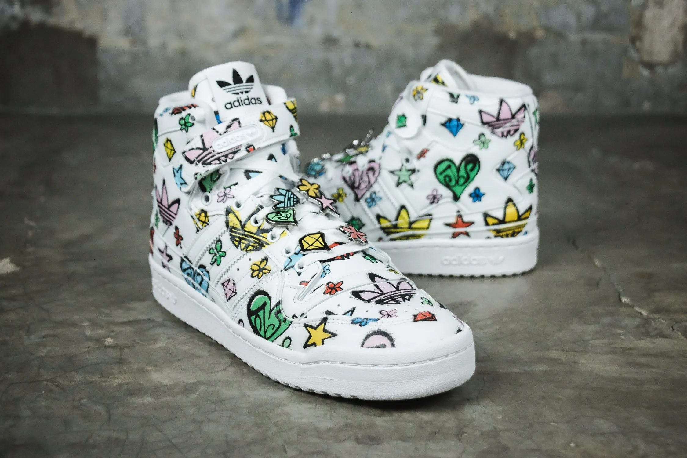 adidas Forum 84 Hi x Jeremy Scott "Monogram Graffiti"