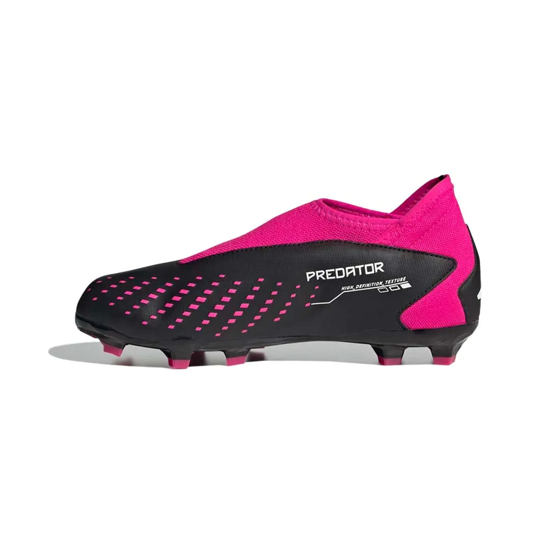 adidas - Kids' (Preschool & Junior) Predator Accuracy.3 Laceless Firm Ground Cleats (GW4606)