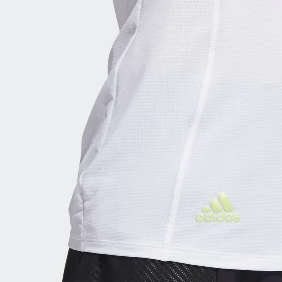 Adidas Ladies HEAT.RDY Sleeveless Polo Shirt White