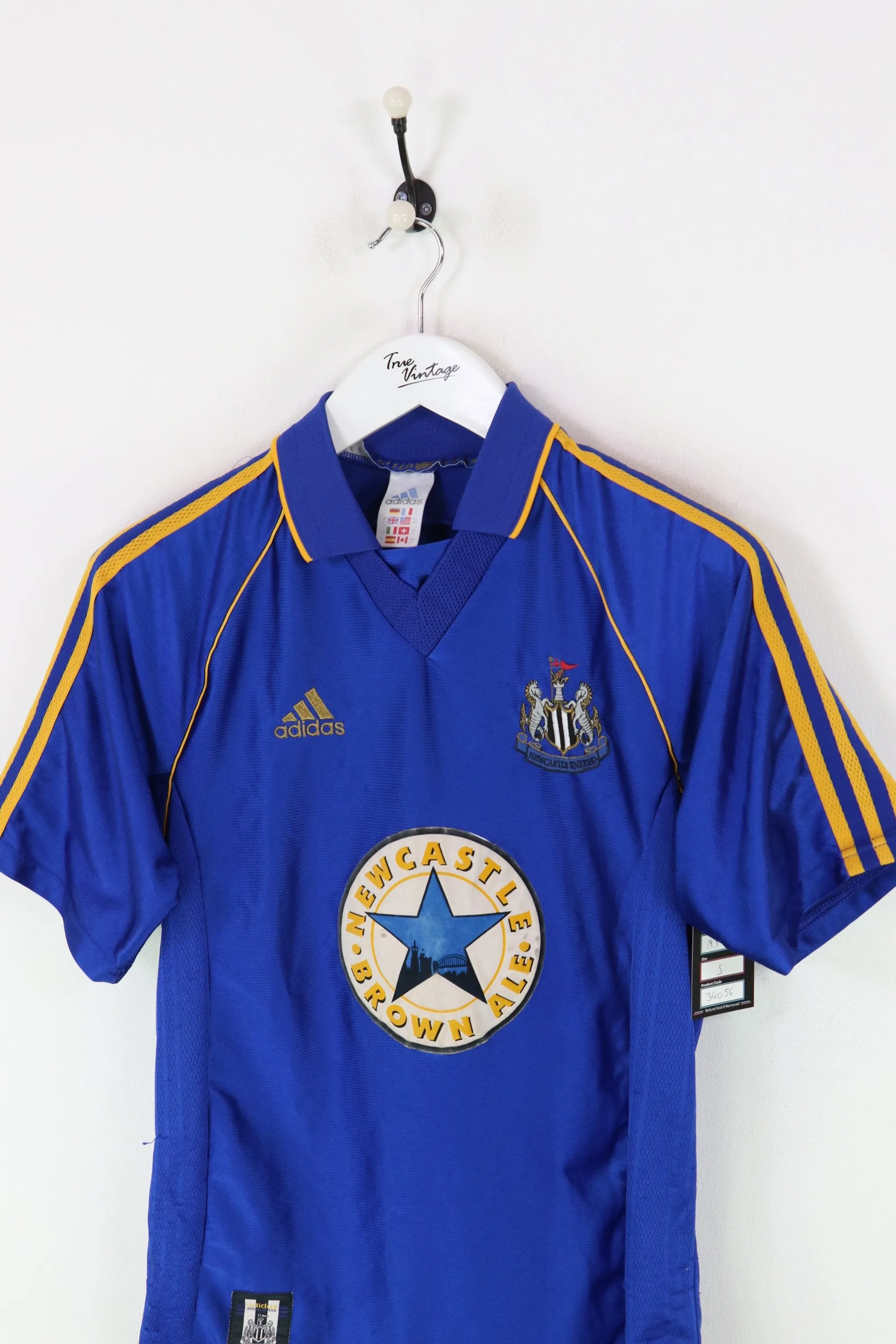 Adidas Newcastle Football Shirt Blue Small