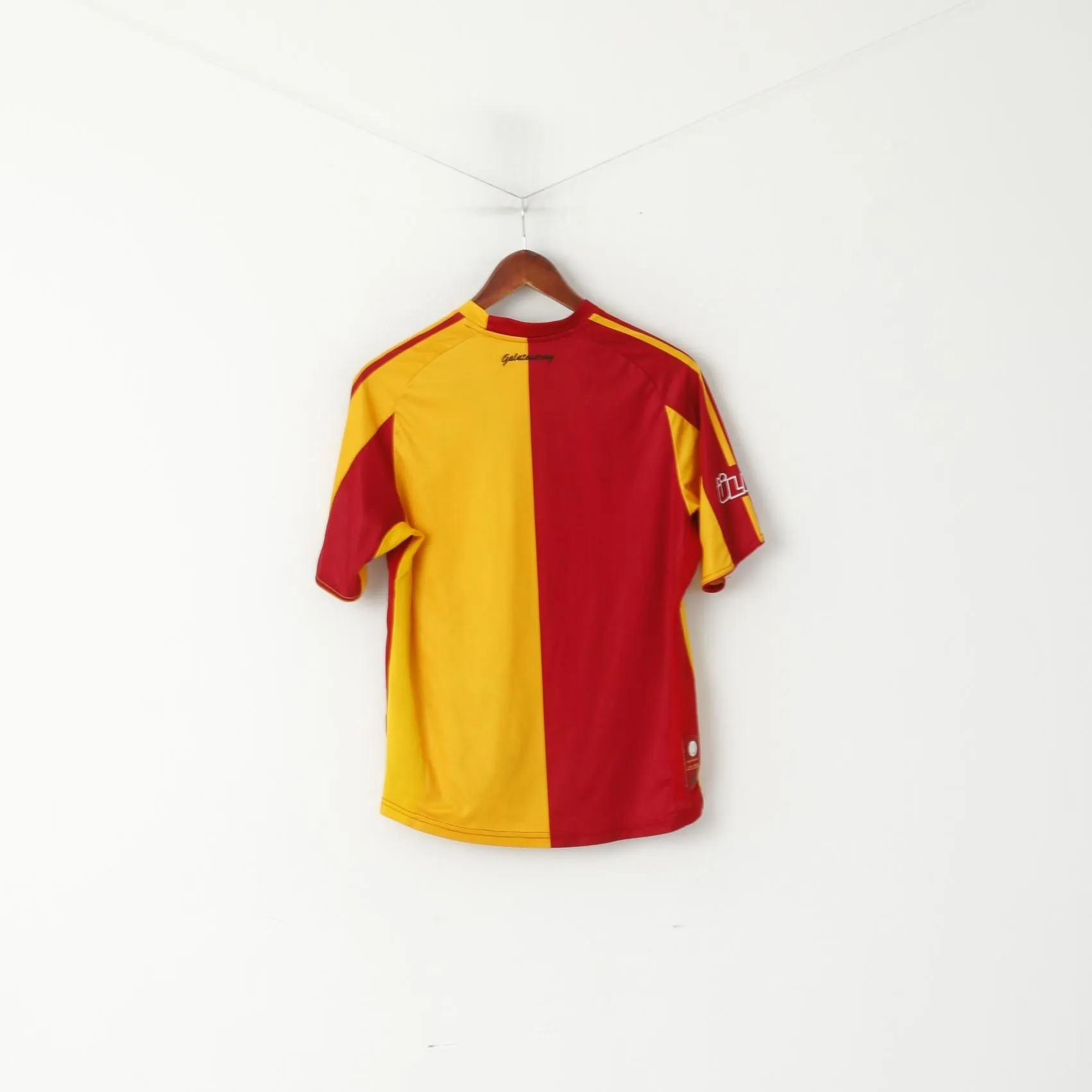 Adidas Youth 164 Shirt Yellow Galatasaray SK Football Club Turkey Jersey Top