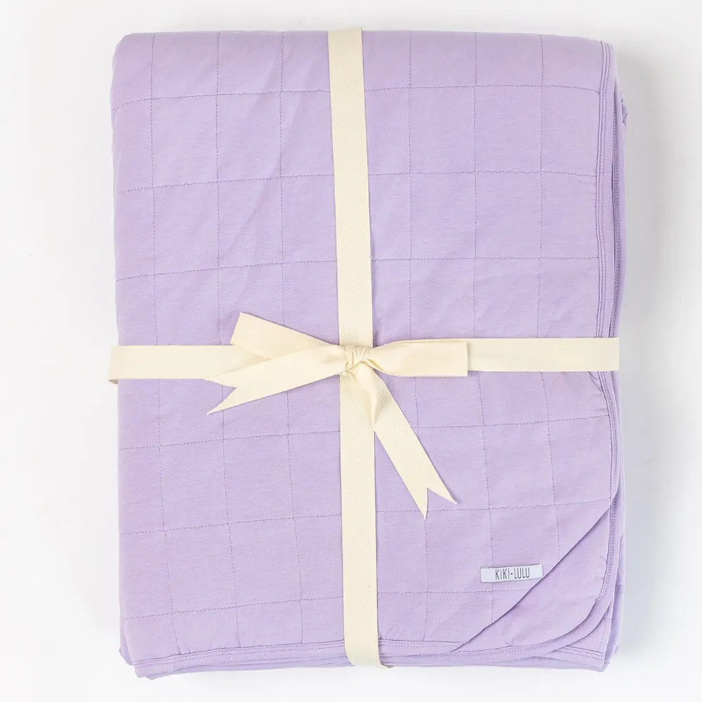 Adult Quilted Blanket - Perfect Purple