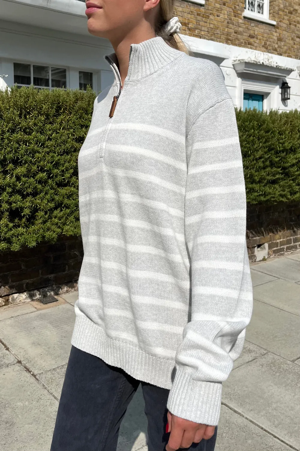 Aleah Cotton Stripe Sweater