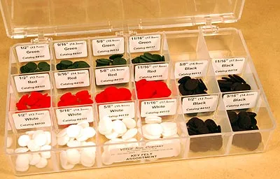 ALL KEY FELT DISCS -  ASSORTMENT WITH CASE