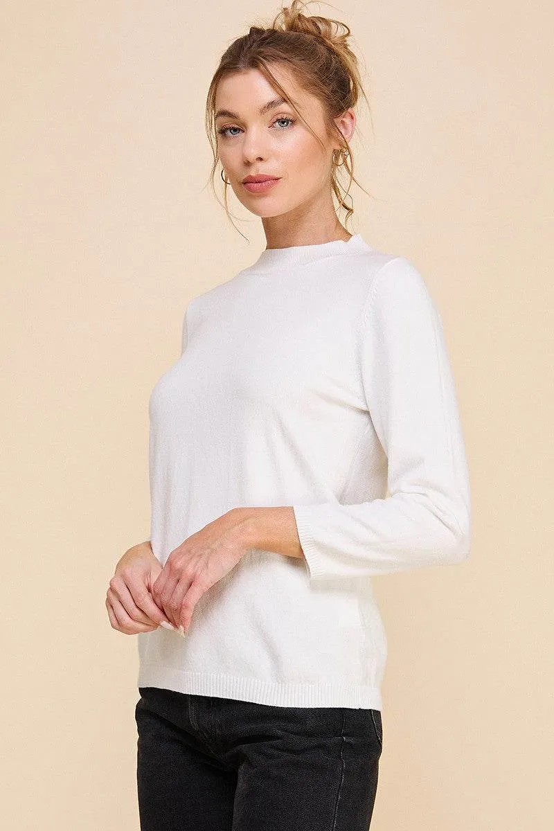 Allie - Soft Pullover Mock Neck