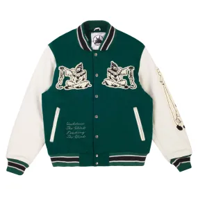 Basketcase Gallery Marionette Letterman Jacket Green