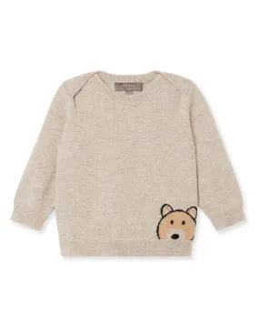 Bear Cashmere Sweater Light Oatmeal Brown