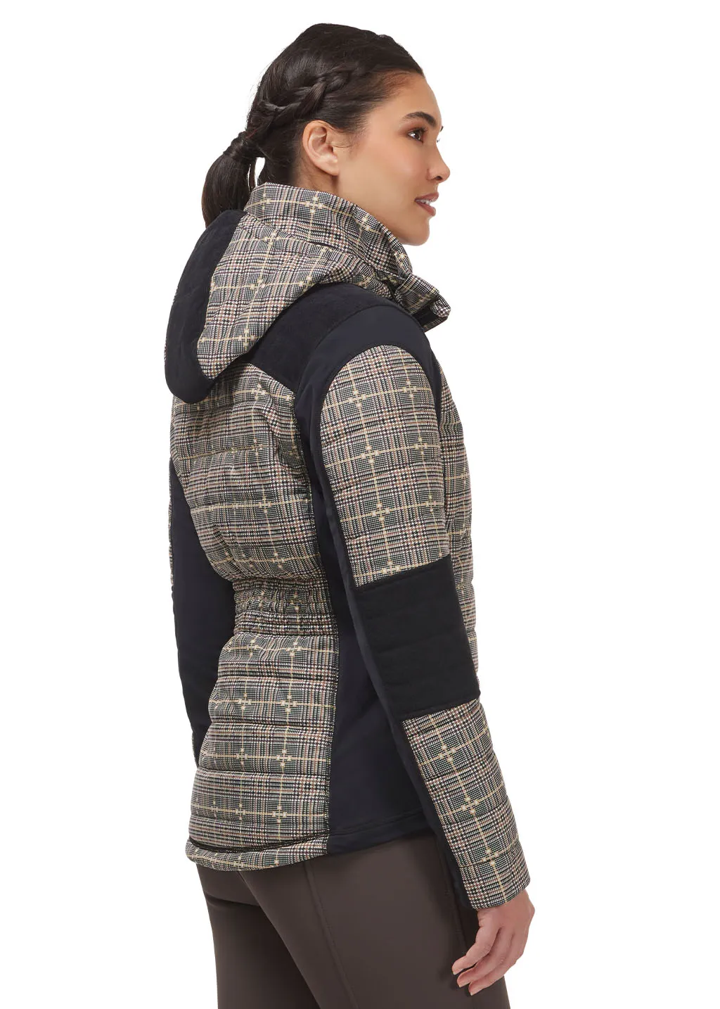 Bits of Plaid Quilted Equestrian Jacket