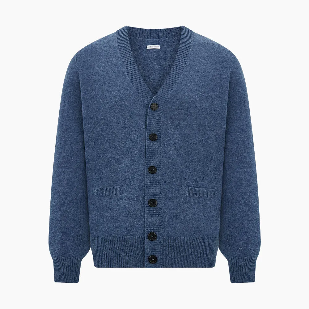 Blue Cashmere Cardigan