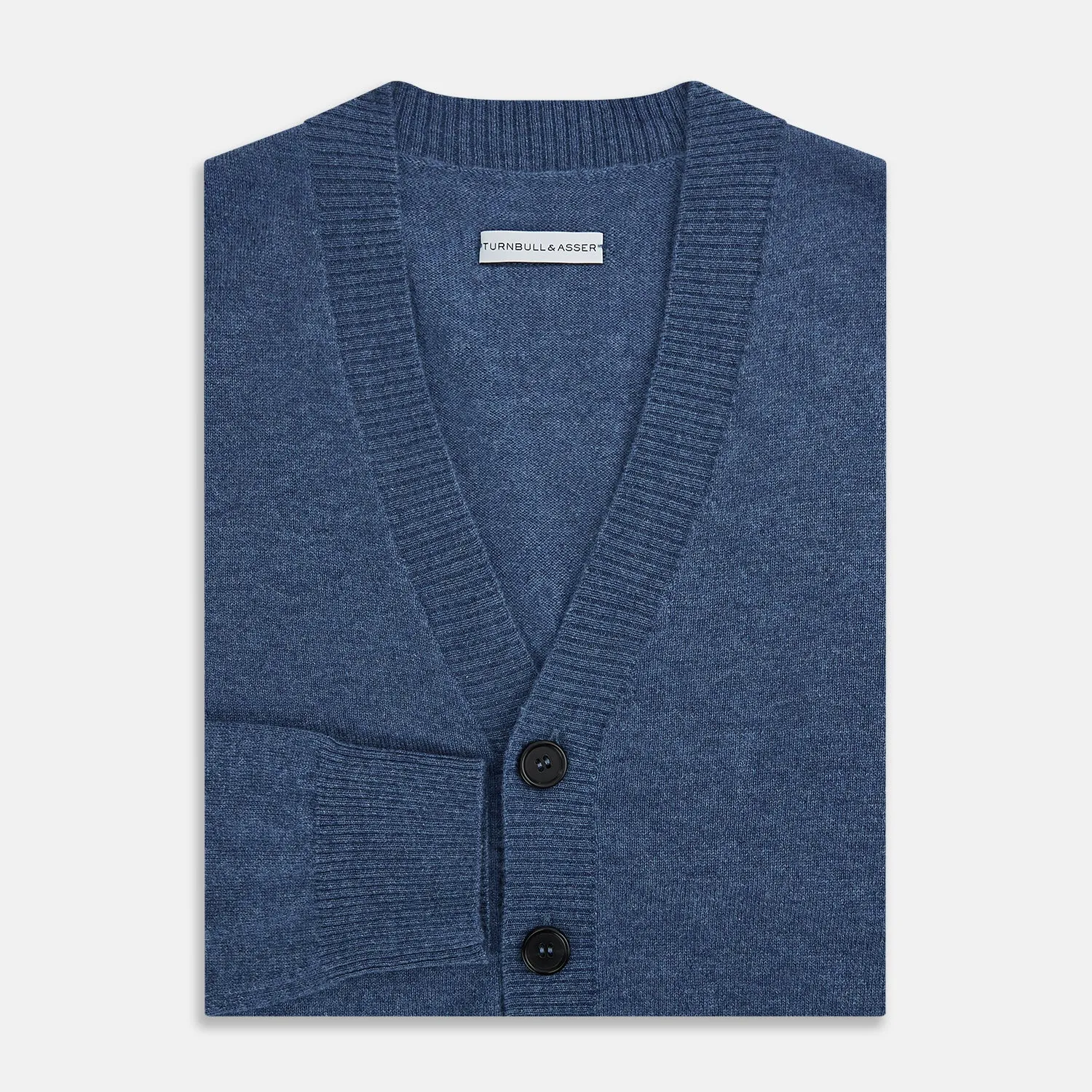 Blue Cashmere Cardigan