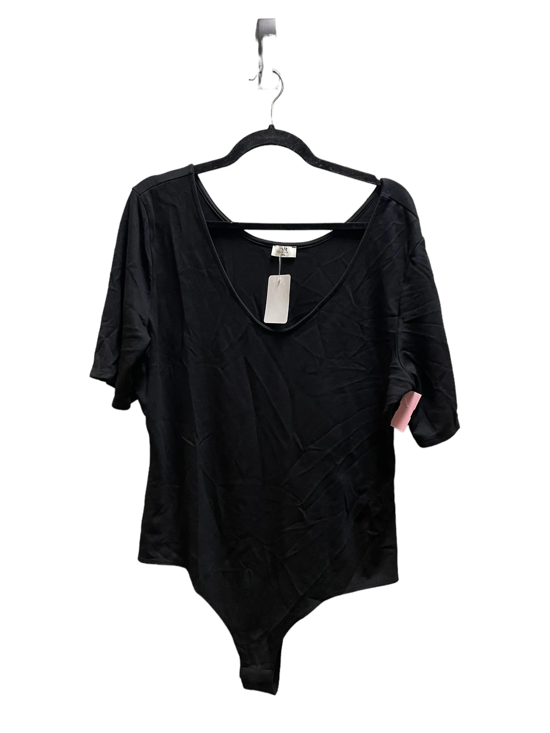 Bodysuit By Clothes Mentor In Black, Size: 3x