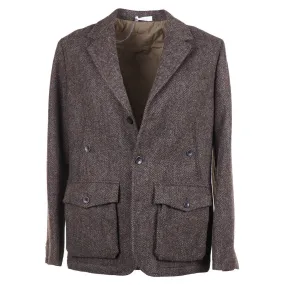 Boglioli Wool Outer Blazer with Quilted Lining