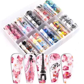 BOX Transfer Foils - Butterfly Love Paris ~ 10 ROLLS