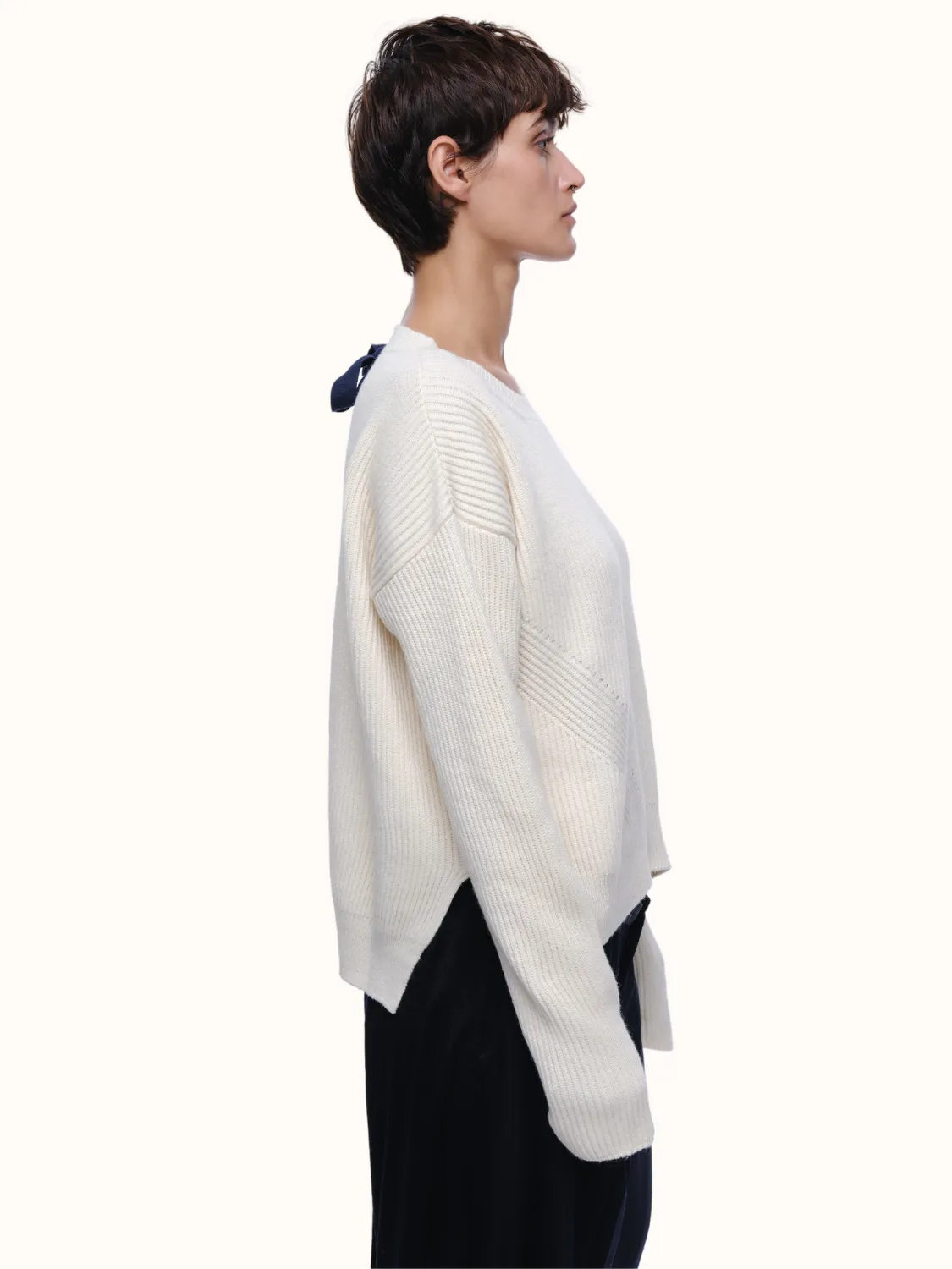 Brina Crewneck in Organic Cotton & Recycled Cashmere