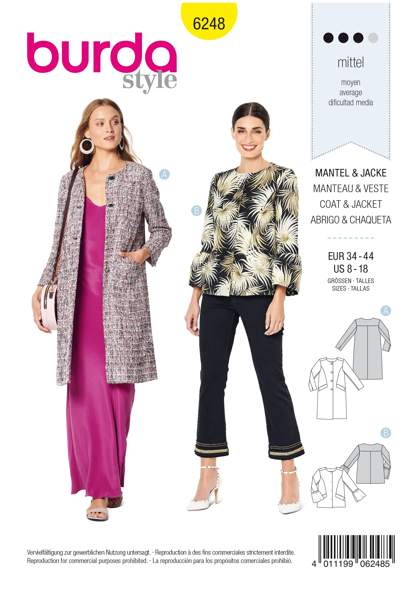 Burda Coat or Jacket 6248