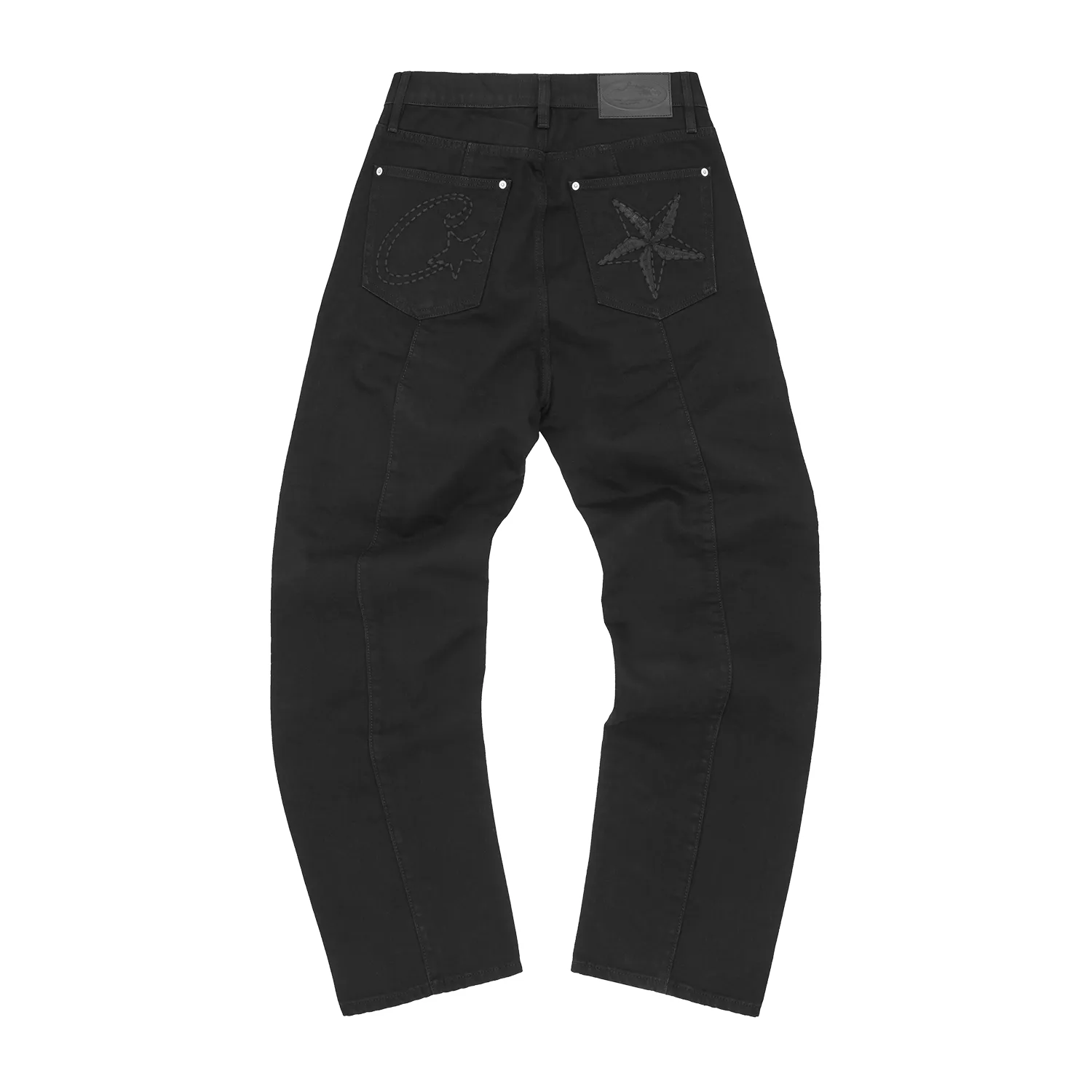 C-STAR STITCH-DOWN JEANS [TRIPLE BLACK]