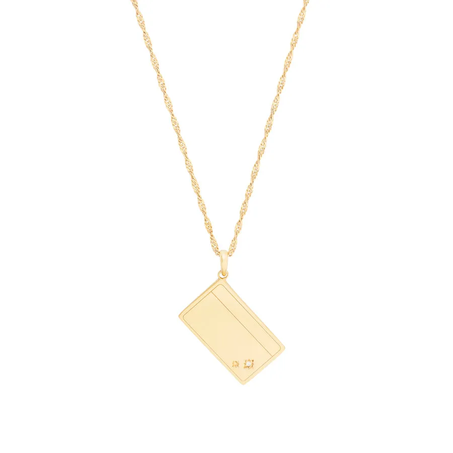 Calendar 14K Gold Vermeil Pendant