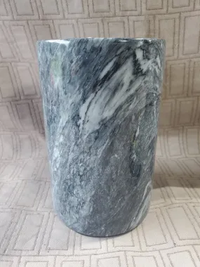 Carved Stone Crock/Wine Bottle Holder