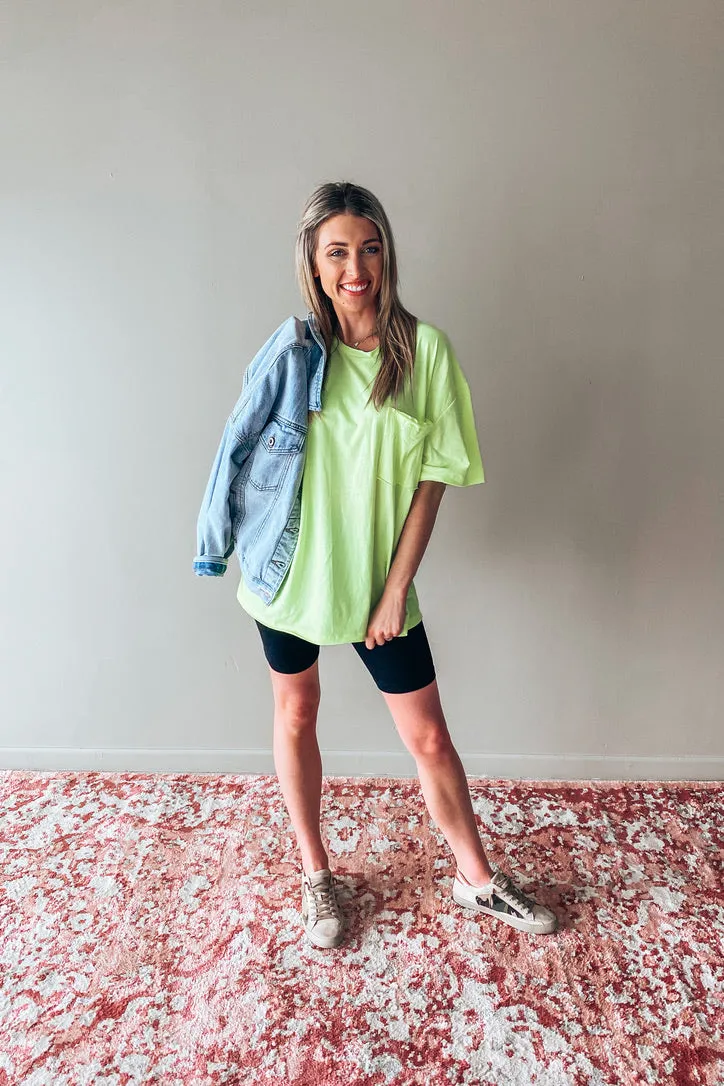 Casey Neon Oversized Tee | FINAL SALE