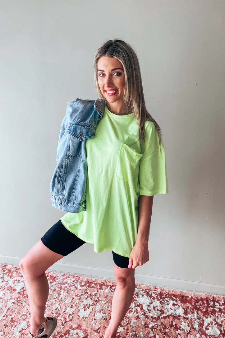 Casey Neon Oversized Tee | FINAL SALE