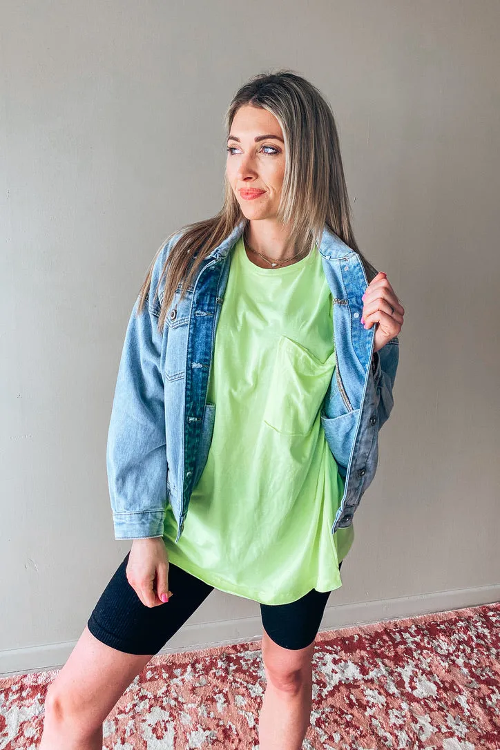 Casey Neon Oversized Tee | FINAL SALE