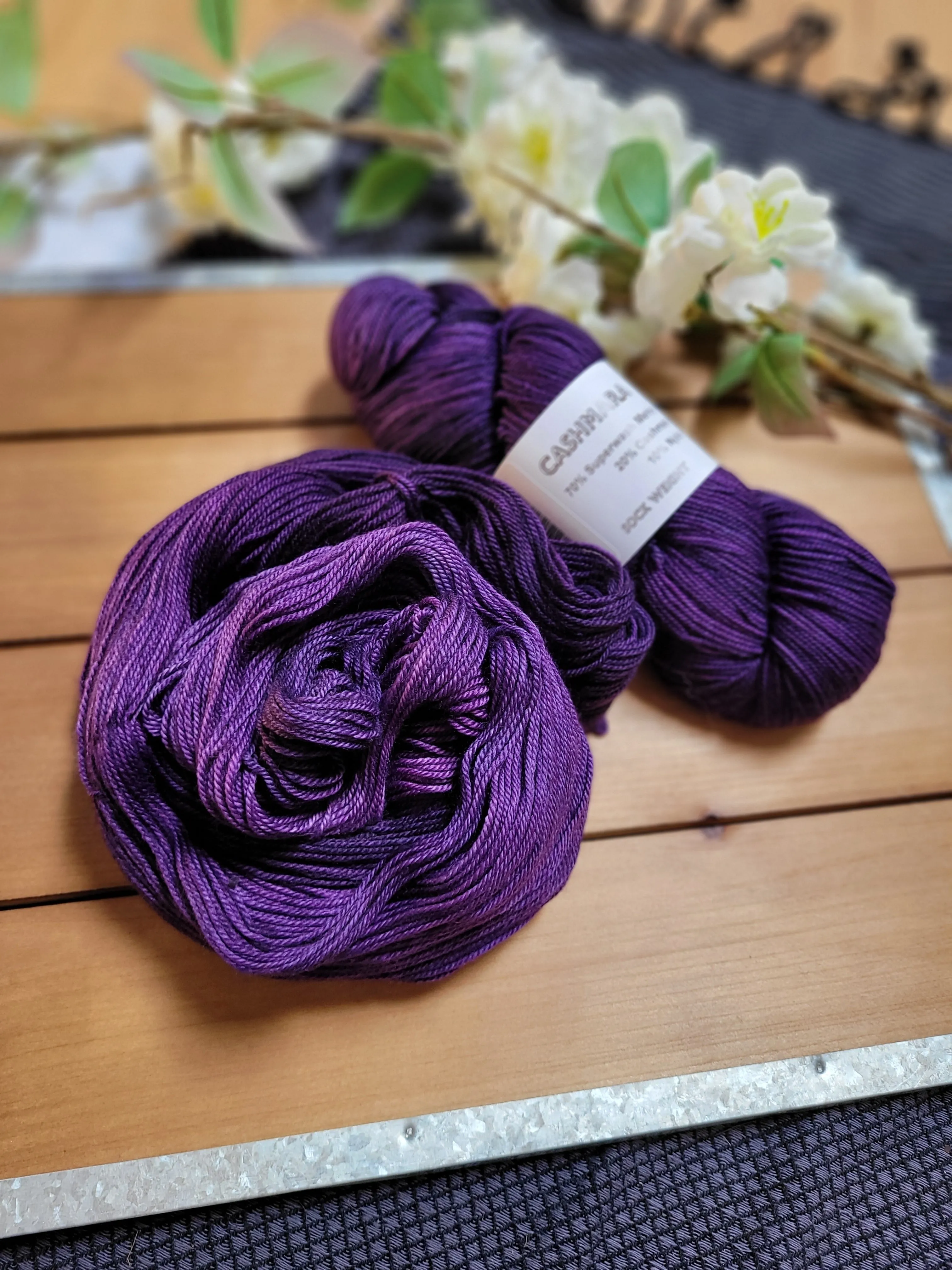 Cashmara Sock - Plum