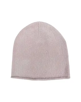 Cashmere beanie in pale pink