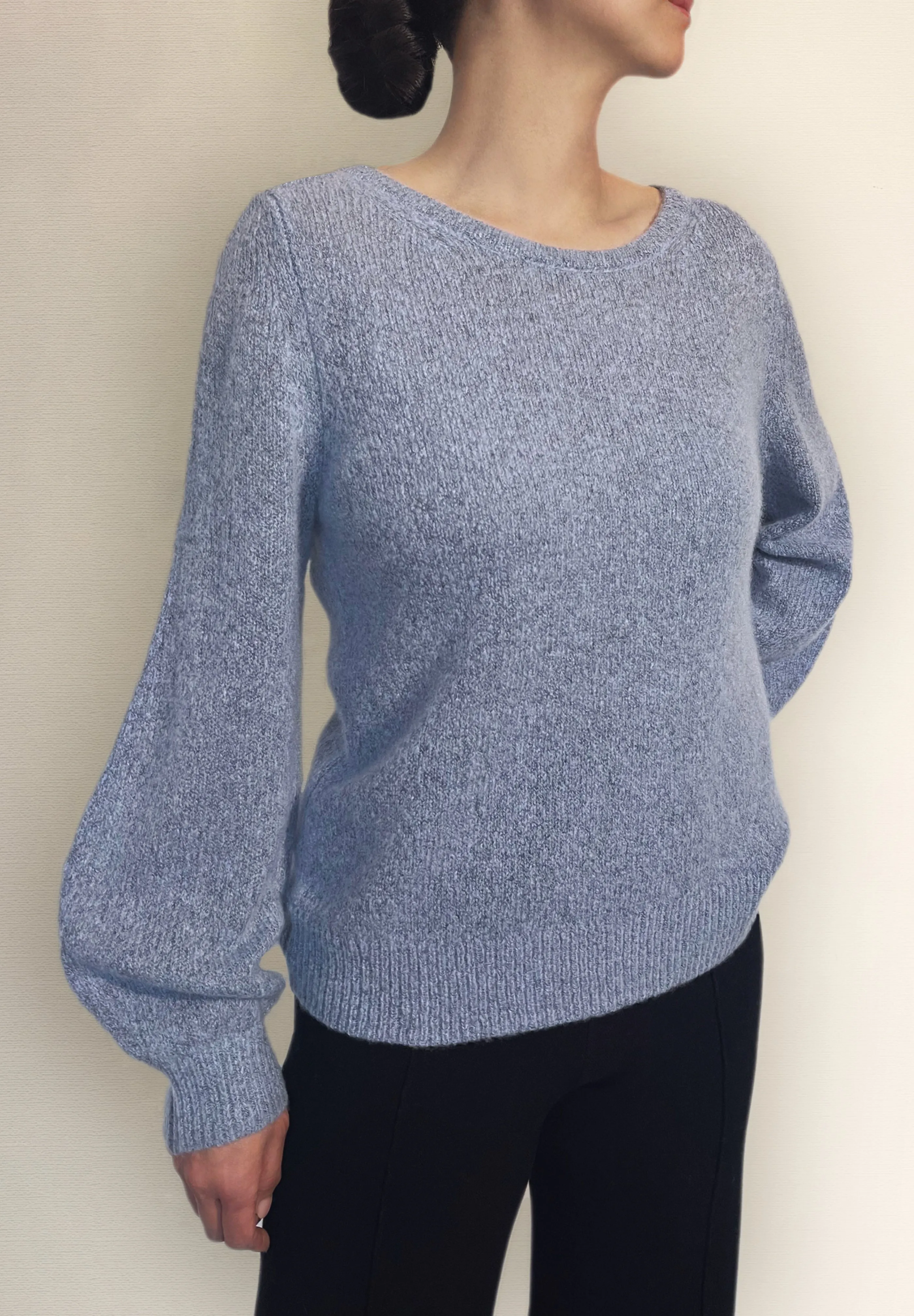 Cashmere Crewneck Sweater in Atlantic