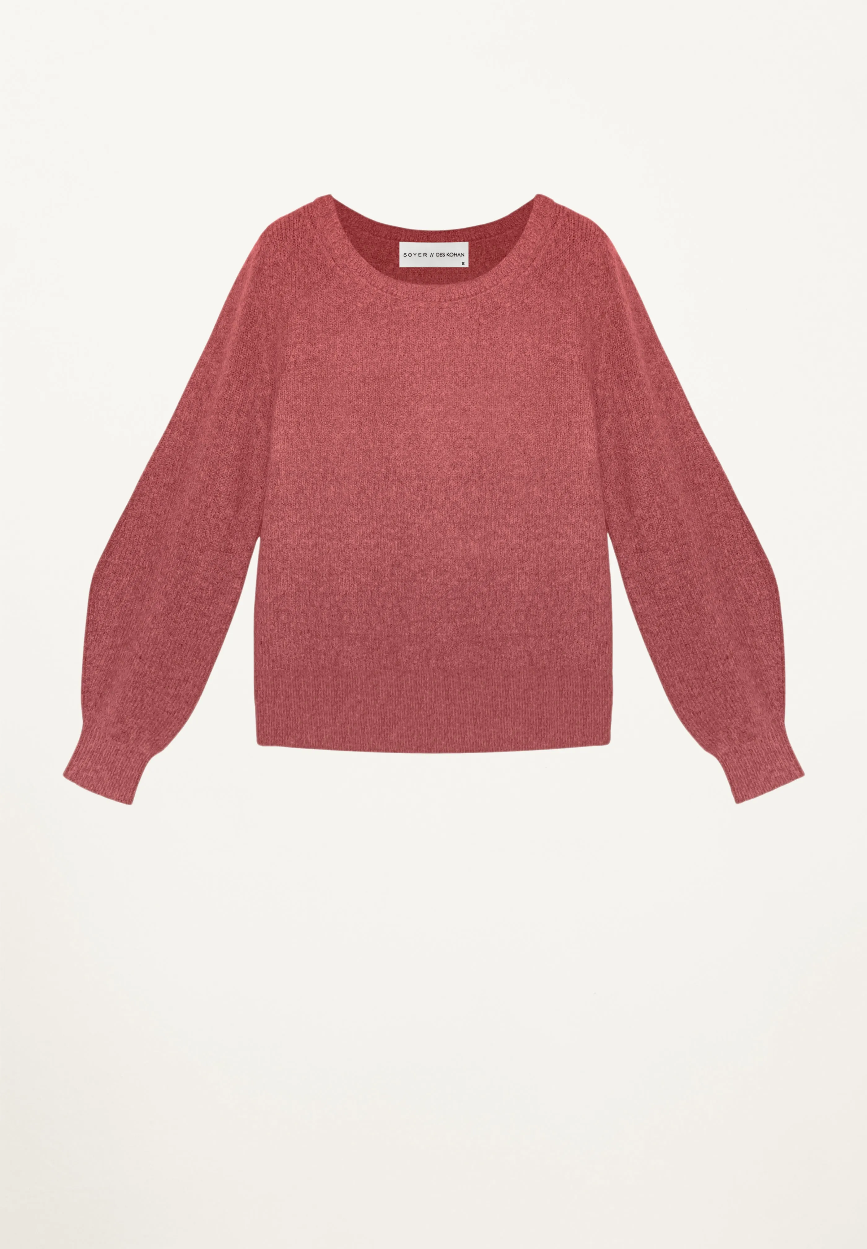 Cashmere Crewneck Sweater in Coral