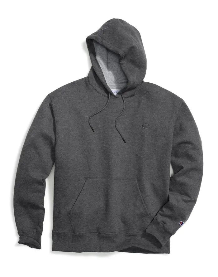 Champion Men's Powerblend Fleece Pullover Hoodie Granite Heather S0889 407D55 G61