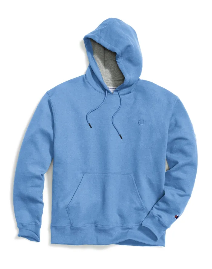 Champion Men's Powerblend Fleece Pullover Hoodie Swiss Blue S0889 407D55 K7P