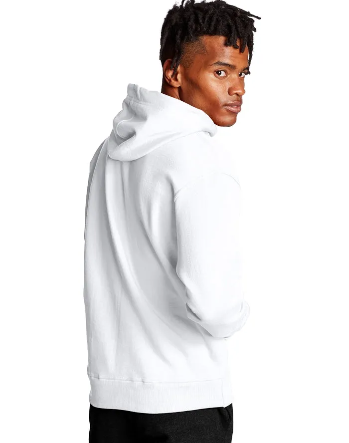 Champion Men's Powerblend Fleece Pullover Hoodie White S0889 407D55 045