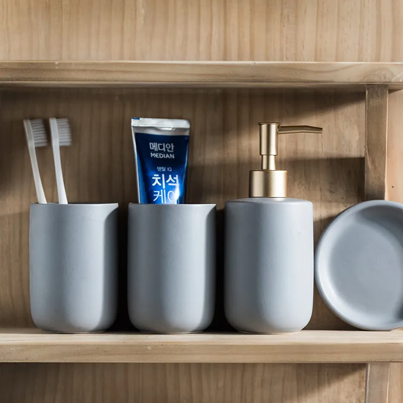 Classic Modern Bathroom Accessory Set