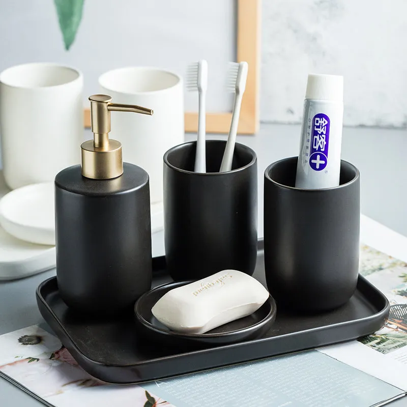 Classic Modern Bathroom Accessory Set